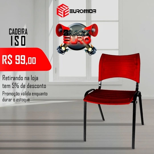 Cadeira Iso - Oferta - Euromob - Móveis planejados para escritório