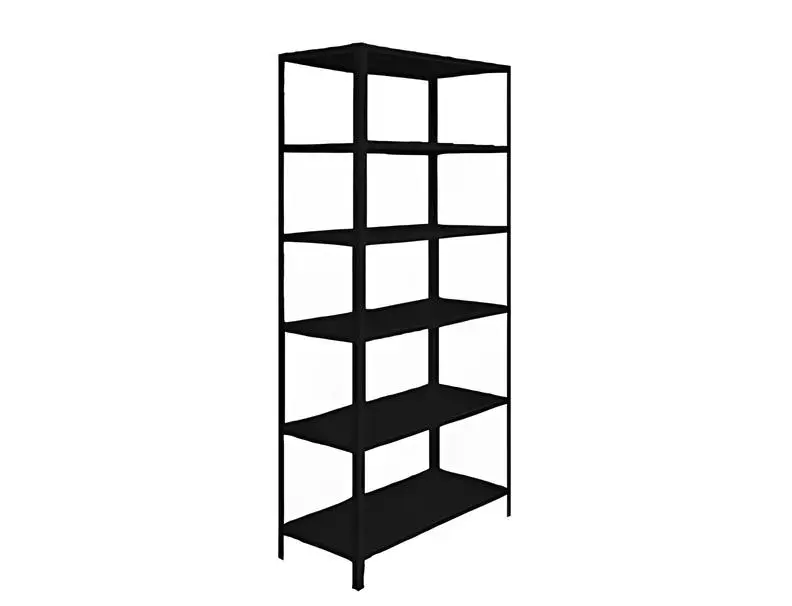 Estante de aço preto - Euromob - Estante de aço