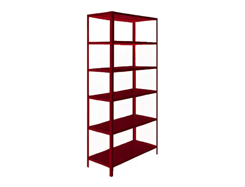 Estante de aço vermelho - Euromob - Estante de aço