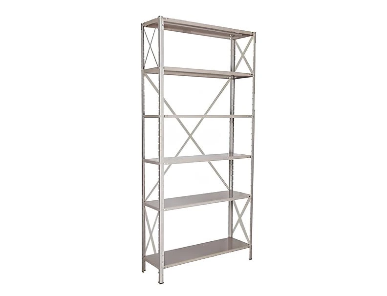 Euromob - Estante de aço com 6 prateleiras - Modelo em x