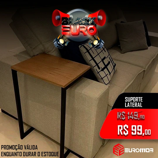 Suporte Lateral pra Sofá - Oferta Imperdivel - Euromob