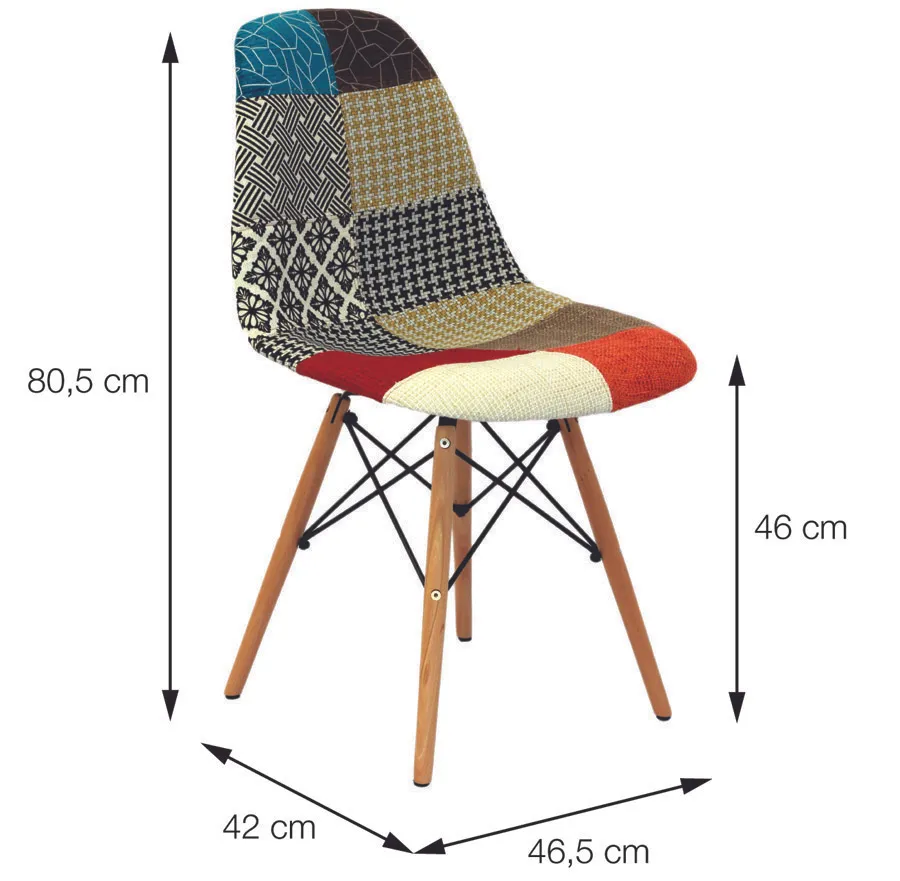 Linha Cadeiras Design - Euromob - Cadeira Eames DKR