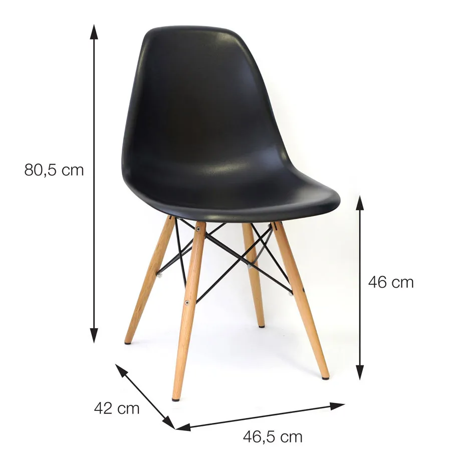 Linha Cadeiras Design - Euromob - Cadeira Eames DKR