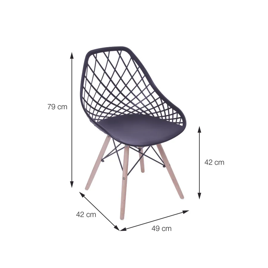 Linha Cadeiras Design - Euromob - Cadeira Kaila Eames