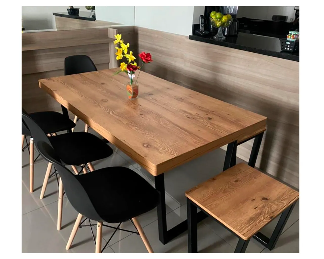 Mesa duo grau - Euromob - Linha industrial de móveis