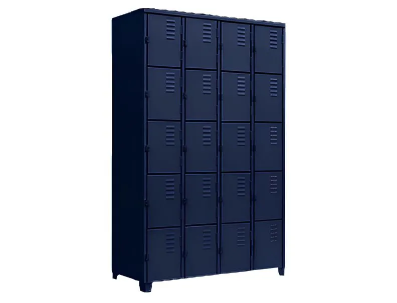 Roupeiro de Aço 20 Portas Pequenas - Euromob
