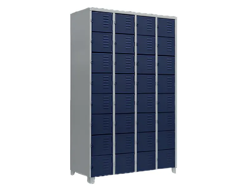 Roupeiro de Aço 32 Portas Pequenas - Euromob