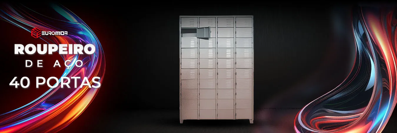 Roupeiro de Aço 40 Portas - Euromob