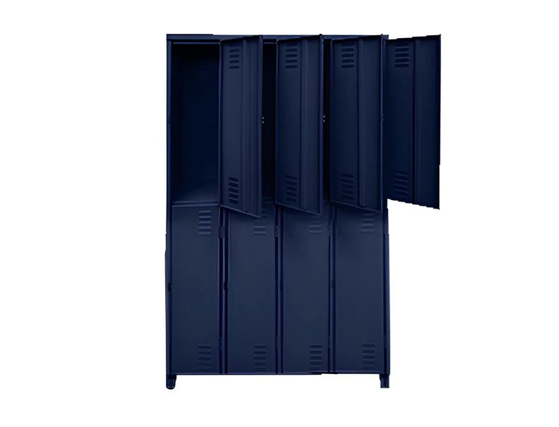 Roupeiro de Aço 8 Portas Grandes - Euromob - armário vestiário