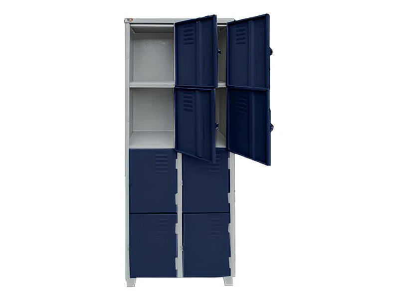 Roupeiro de Aço 8 Portas Pequenas- Euromob - armário vestiário