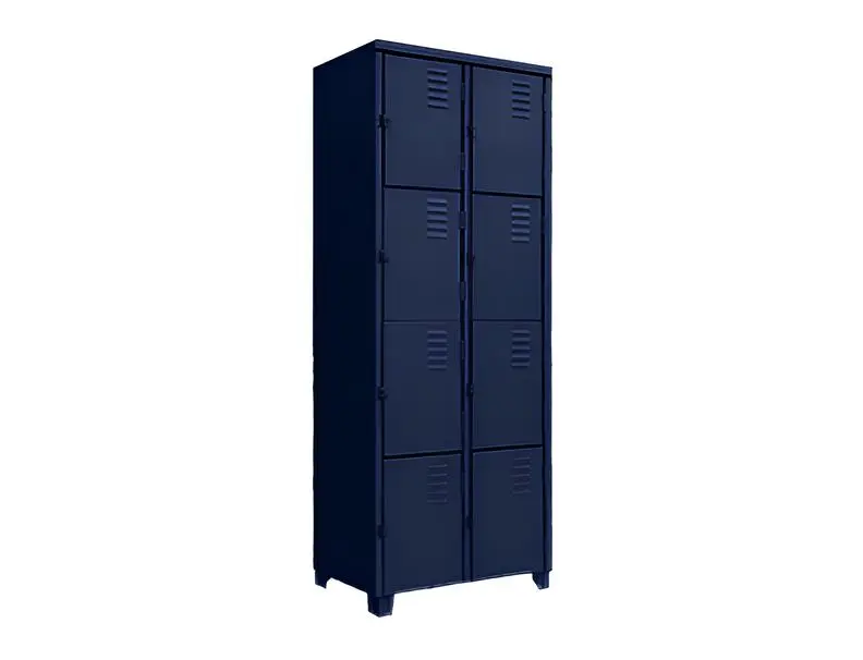 Roupeiro de Aço 8 Portas Pequenas- Euromob - roupeiros de aço