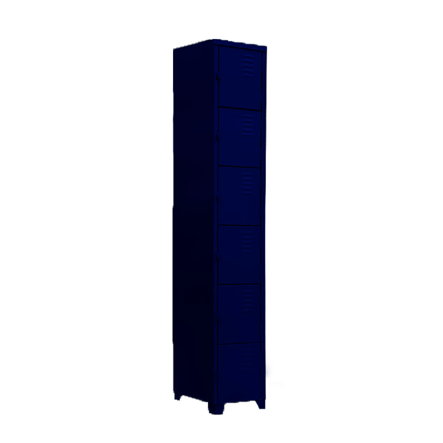 Roupeiro de Aço Azul 6 Portas Sobrepostas​ - Euromob - roupeiros de aço