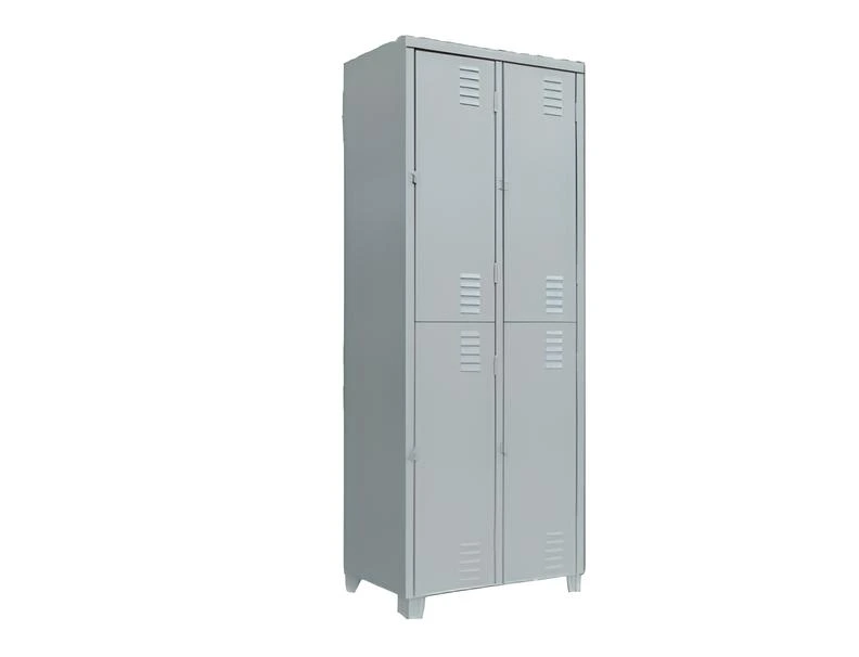 Roupeiro de Aço com 4 Portas Grandes - Euromob - armario para vestiário