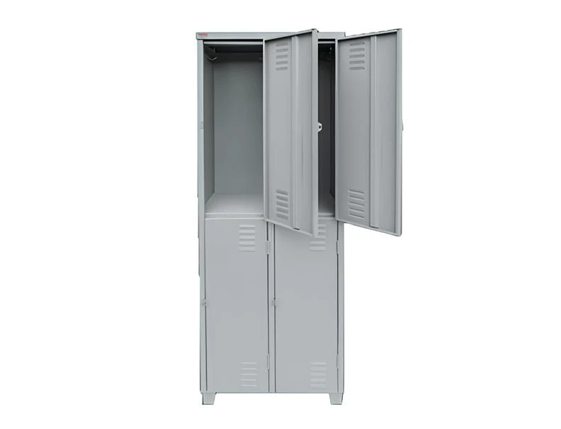 Roupeiro de Aço com 4 Portas Grandes - Euromob - armários roupeiro