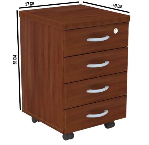 gaveteiro volante - Euromob - home office planejado