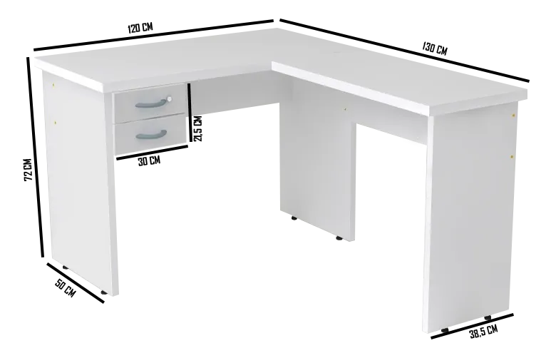 mesa angular - Euromob - office moveis