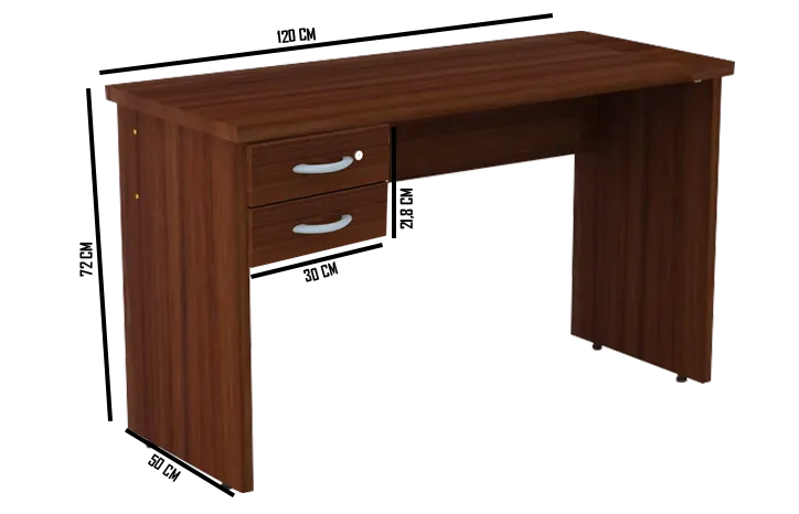 mesa reta - Euromob - home office planejado